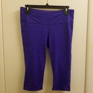 Purple Athleta Chaturanga Crop Leggings